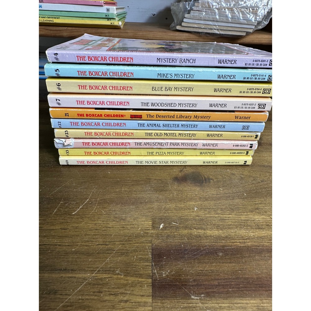 The Boxcar Children Books Lot of 10 Vintage Paperbacks Gertrude Chandler Warner
